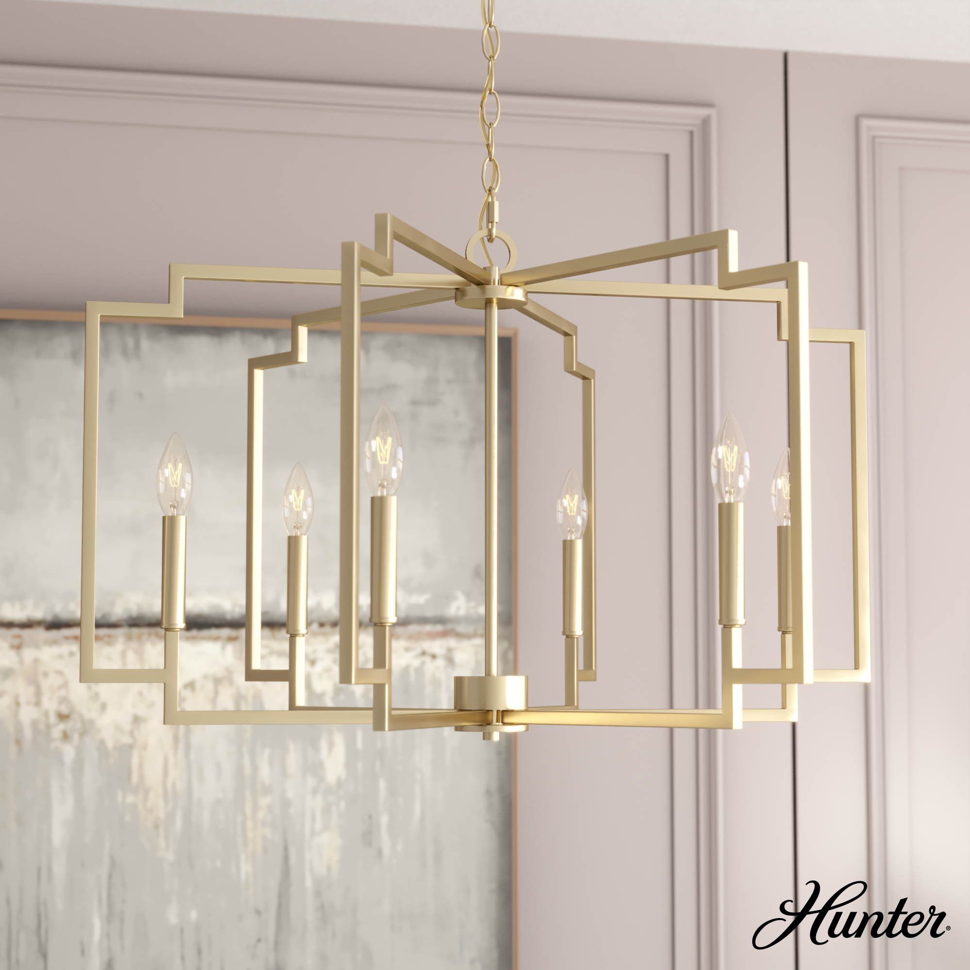 Candelabro Zoanne 6 luces 30 pulgadas