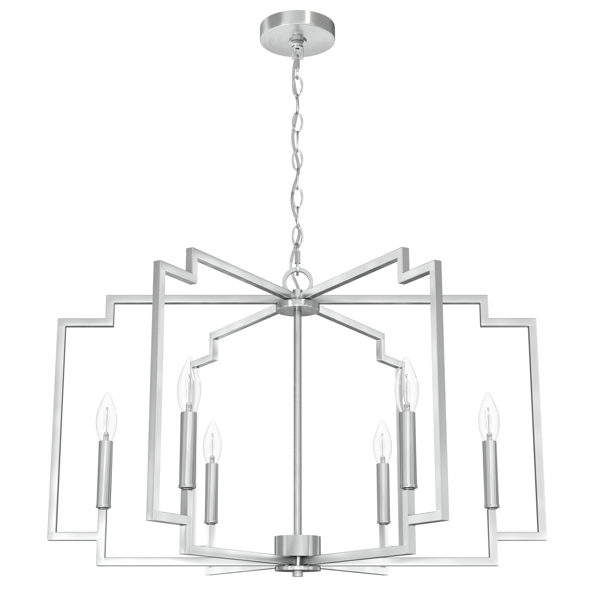 Candelabro Zoanne 6 luces 30 pulgadas