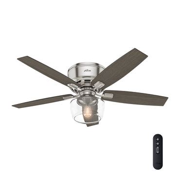 Bennett 52-Inch Low Profile Ceiling Fan with Light