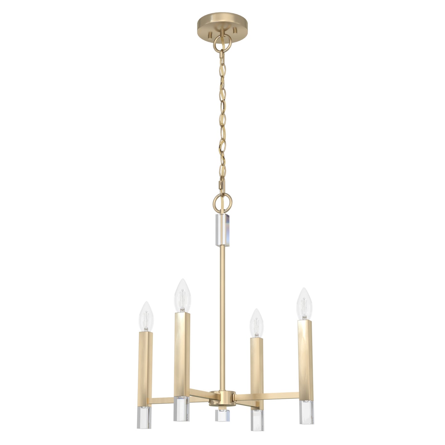 candelabro sunjai 4 luces lighting hunter alturas gold - none| 4