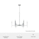 candelabro sunjai 6 luces lighting hunter brushed nickel - none| 4