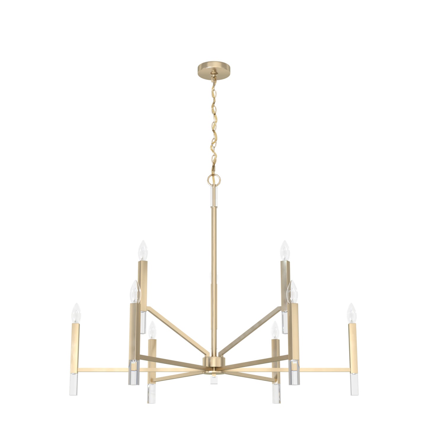 candelabro sunjai 9 luces lighting hunter alturas gold - none| 3