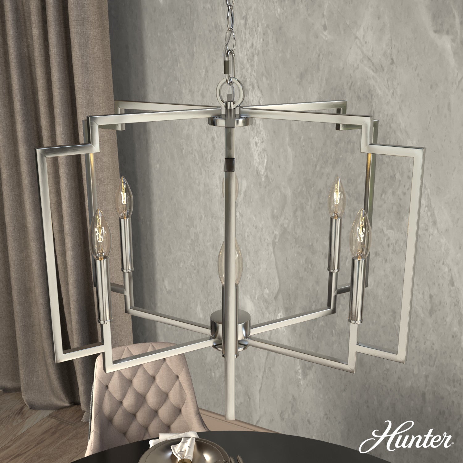 Candelabro Zoanne 6 Luces 24 pulgadas