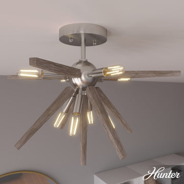 candil jupiter star lighting hunter brushed nickel - none| 1