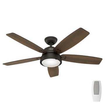 Channelside Ceiling Fan with Light 52 Inches