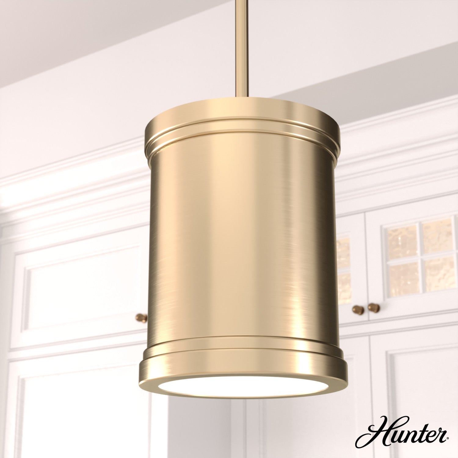 colgante capshaw 1 luz lighting hunter alturas gold - painted cased white| 1