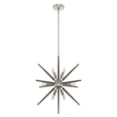 colgante jupiter star 12 luces 24 pulgadas lighting hunter brushed nickel - none| 3