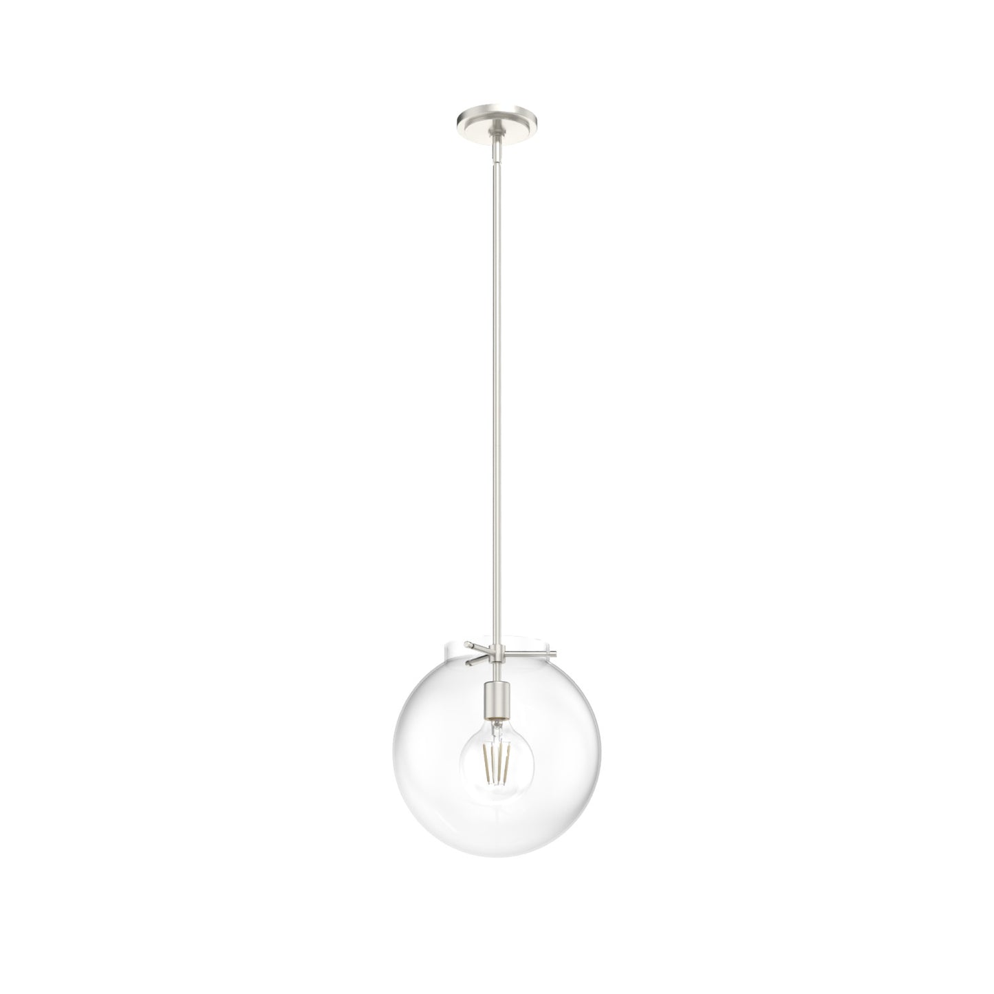 colgante sacha 1 luz lighting hunter brushed nickel - clear| 3