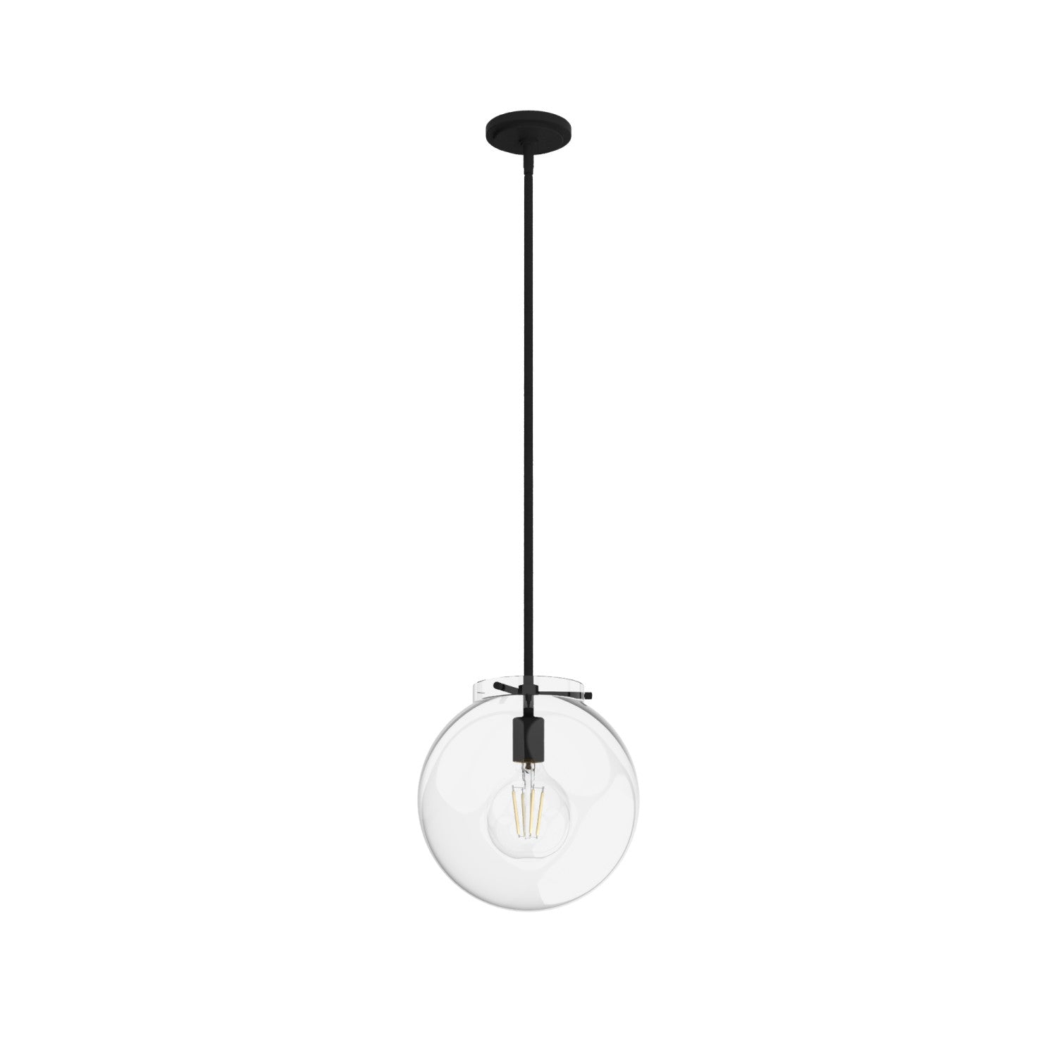 colgante sacha 1 luz lighting hunter natural black iron - clear| 3