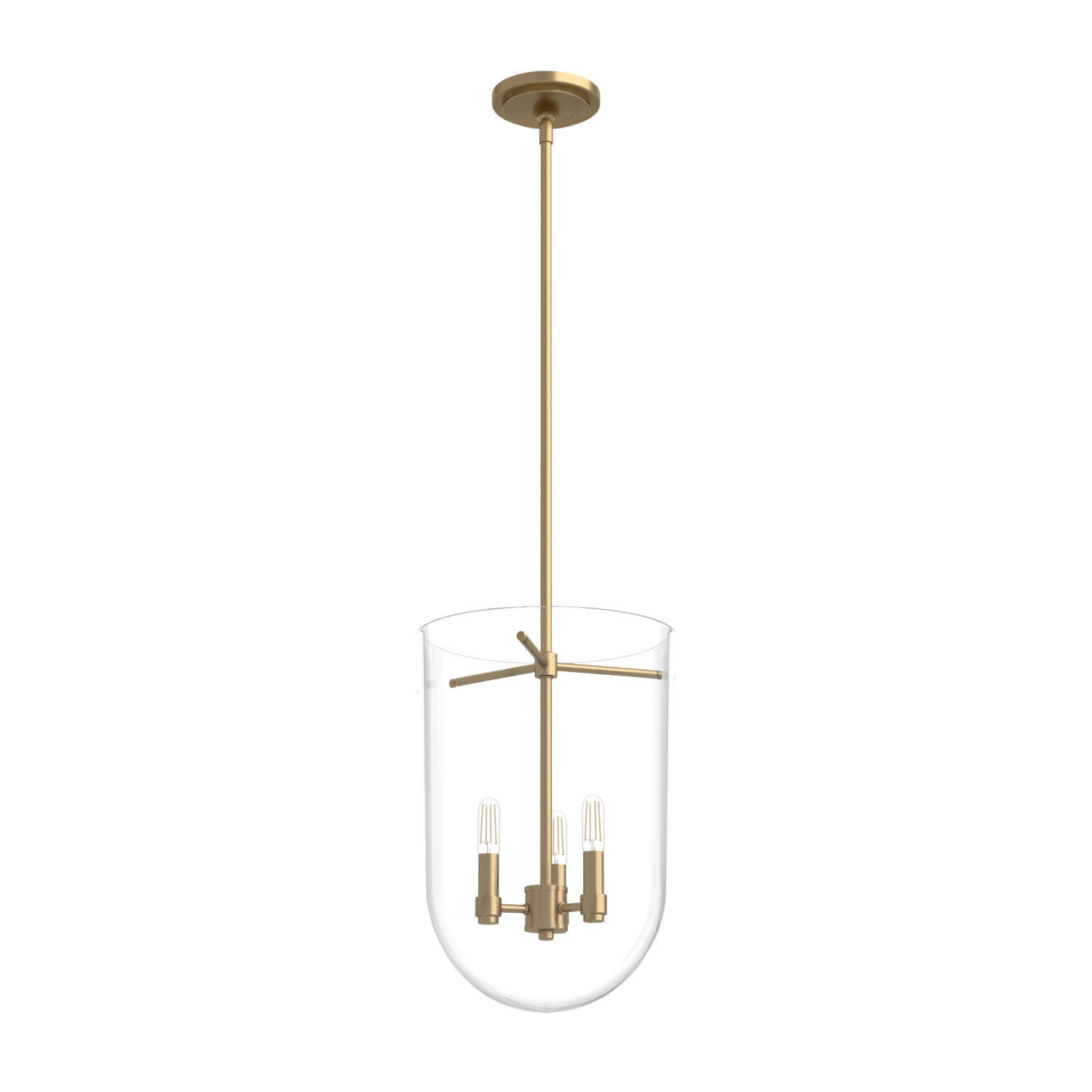 colgante sacha 3 luces lighting hunter alturas gold - clear| 3