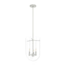 colgante sacha 3 luces lighting hunter brushed nickel - clear| 3