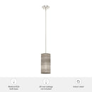 colgante solhaven 1 luz lighting hunter light grey oak - brushed nickel| 4