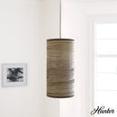 colgante solhaven 1 luz lighting hunter warm grey oak - brushed nickel| 1