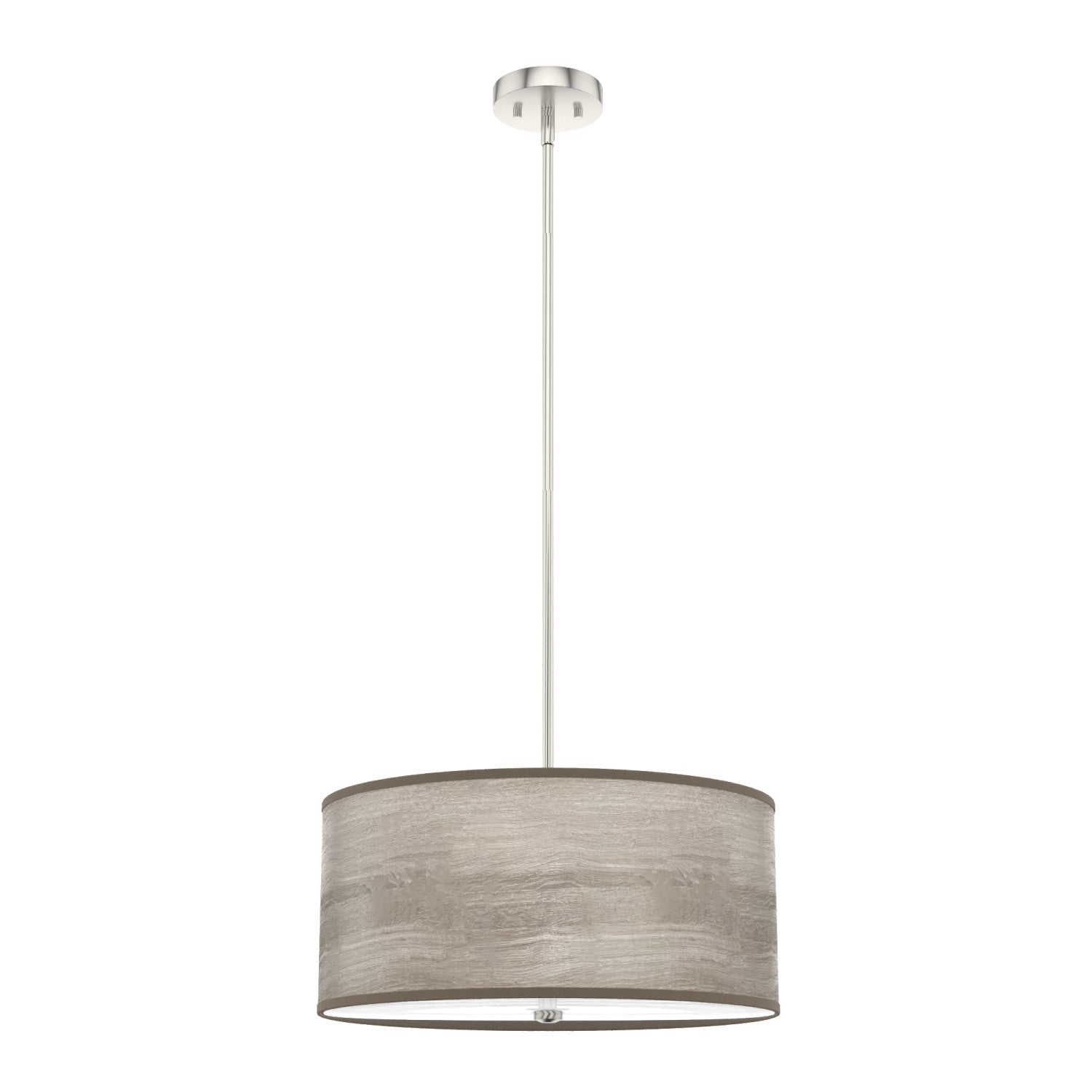 colgante solhaven 3 luces lighting hunter light grey oak - brushed nickel| 3