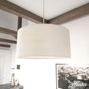 colgante solhaven 4 luces lighting hunter bleached alder - brushed nickel| 1