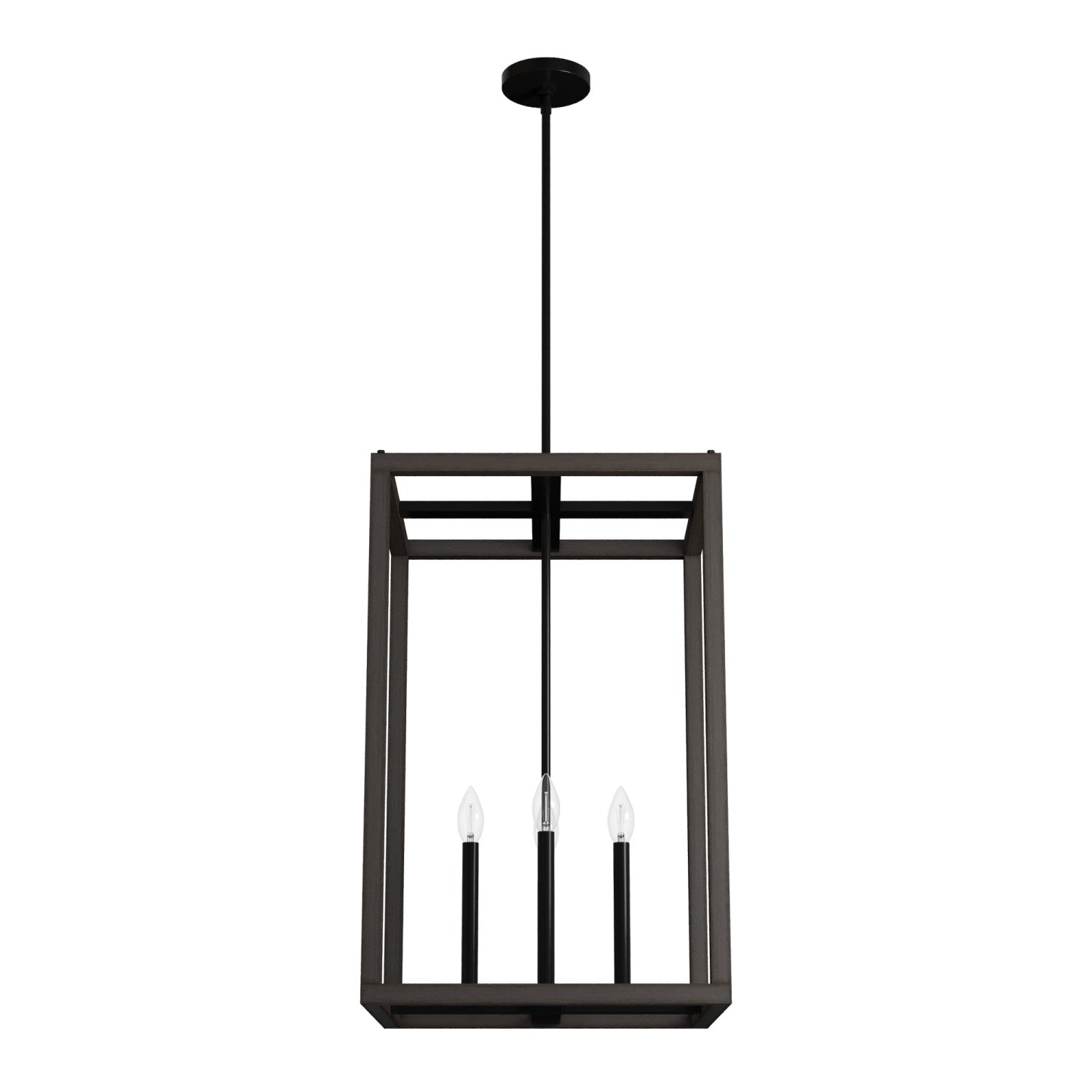 colgante squire manor 4 luces 18 pulgadas lighting hunter matte black - dark ash| 3