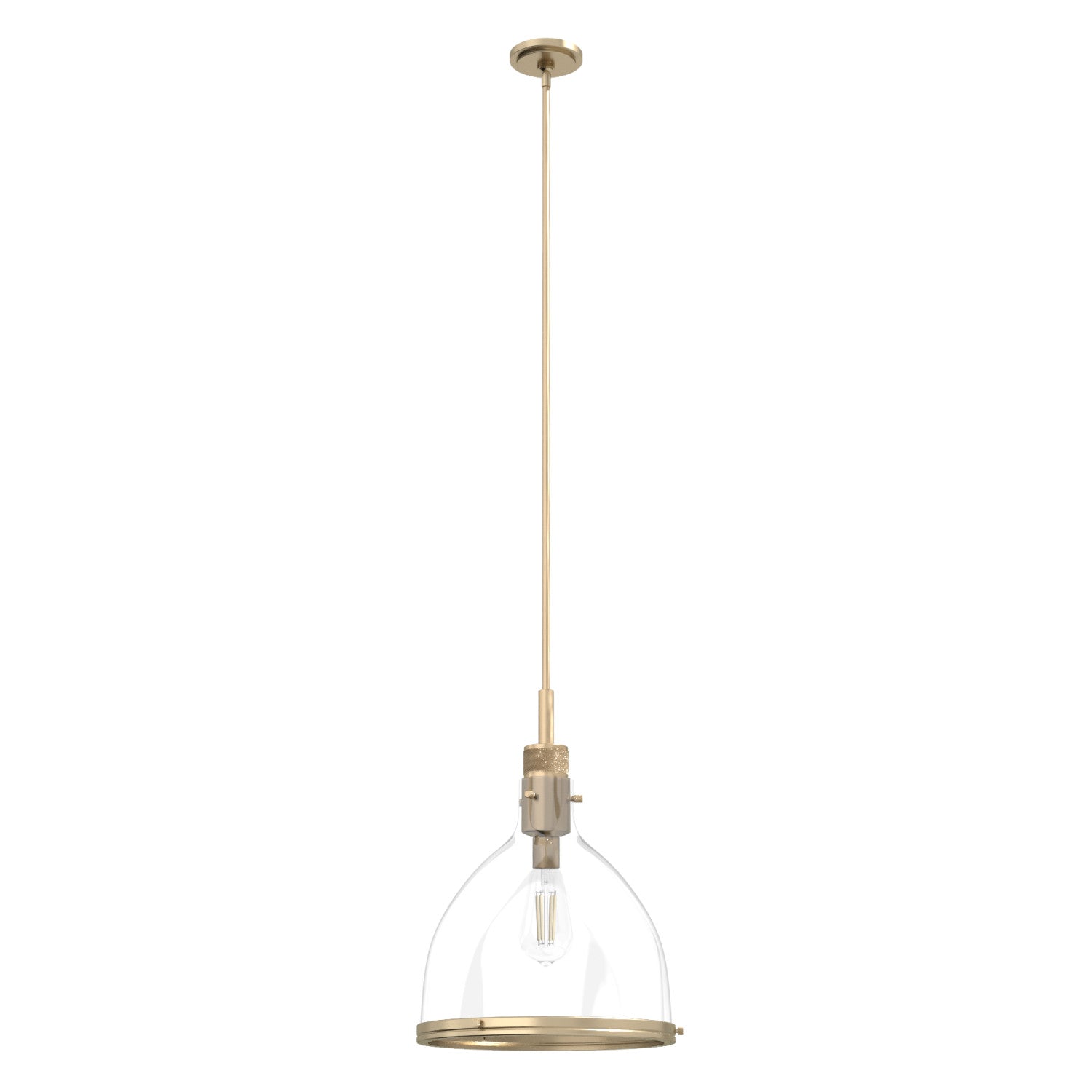 colgante van nuys 1 luz 16 pulgadas lighting hunter alturas gold - clear| 3