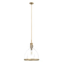 colgante van nuys 1 luz 16 pulgadas lighting hunter alturas gold - clear| 3