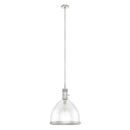 colgante van nuys 1 luz 16 pulgadas lighting hunter brushed nickel - clear| 3