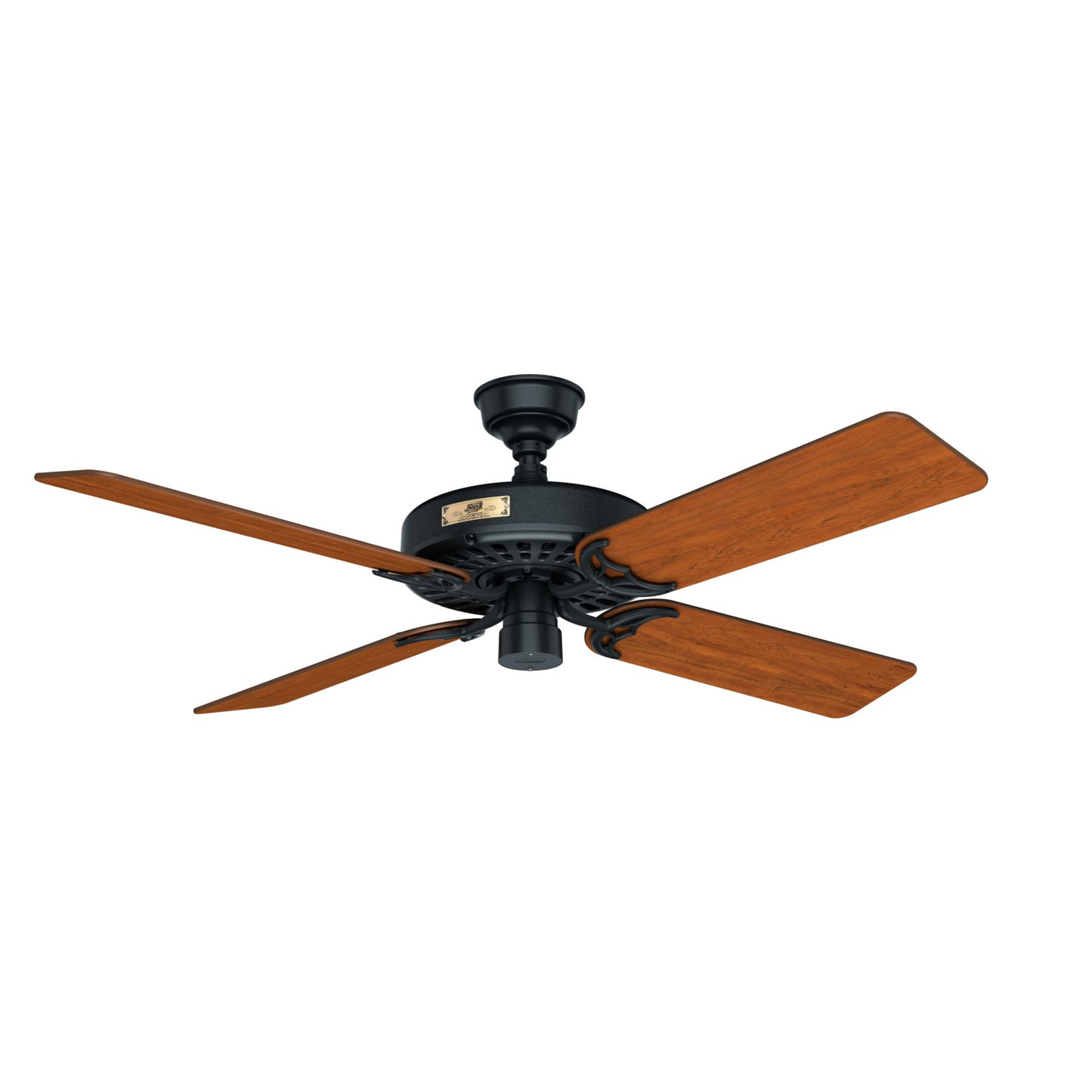  ventiladores de techo hunter matte black - walnut| 1