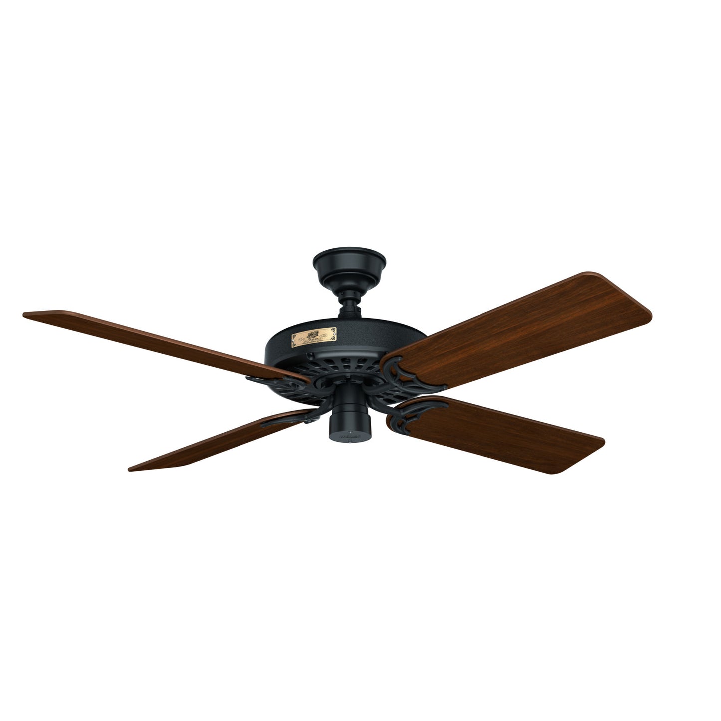  ventiladores de techo hunter matte black - walnut| 2