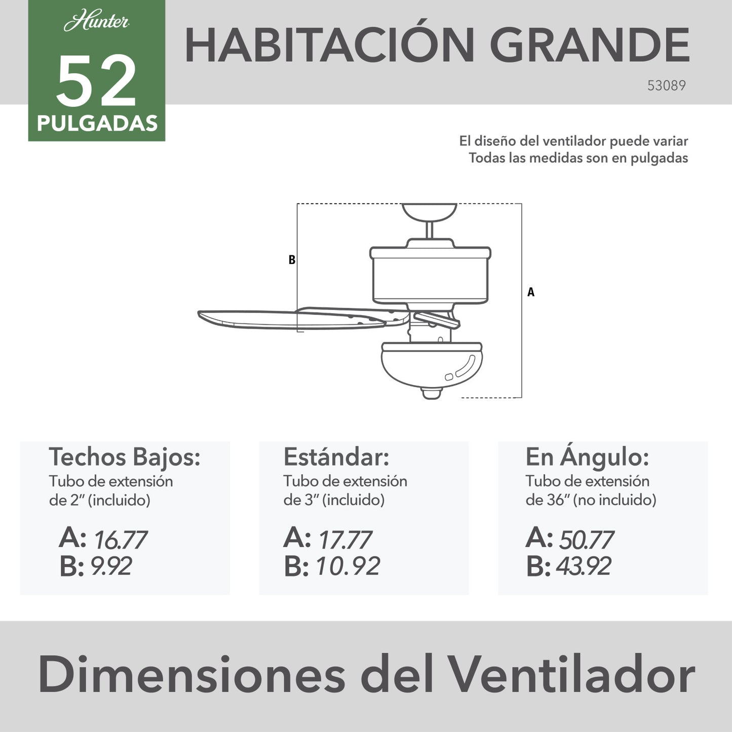 ventiladores de techo hunter niquel cepillado y detalles de cerezo - cerezo brasileo| 5