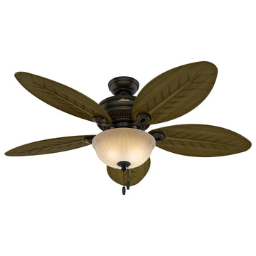 Grand Cayman Ceiling Fan with Light 54 Inches