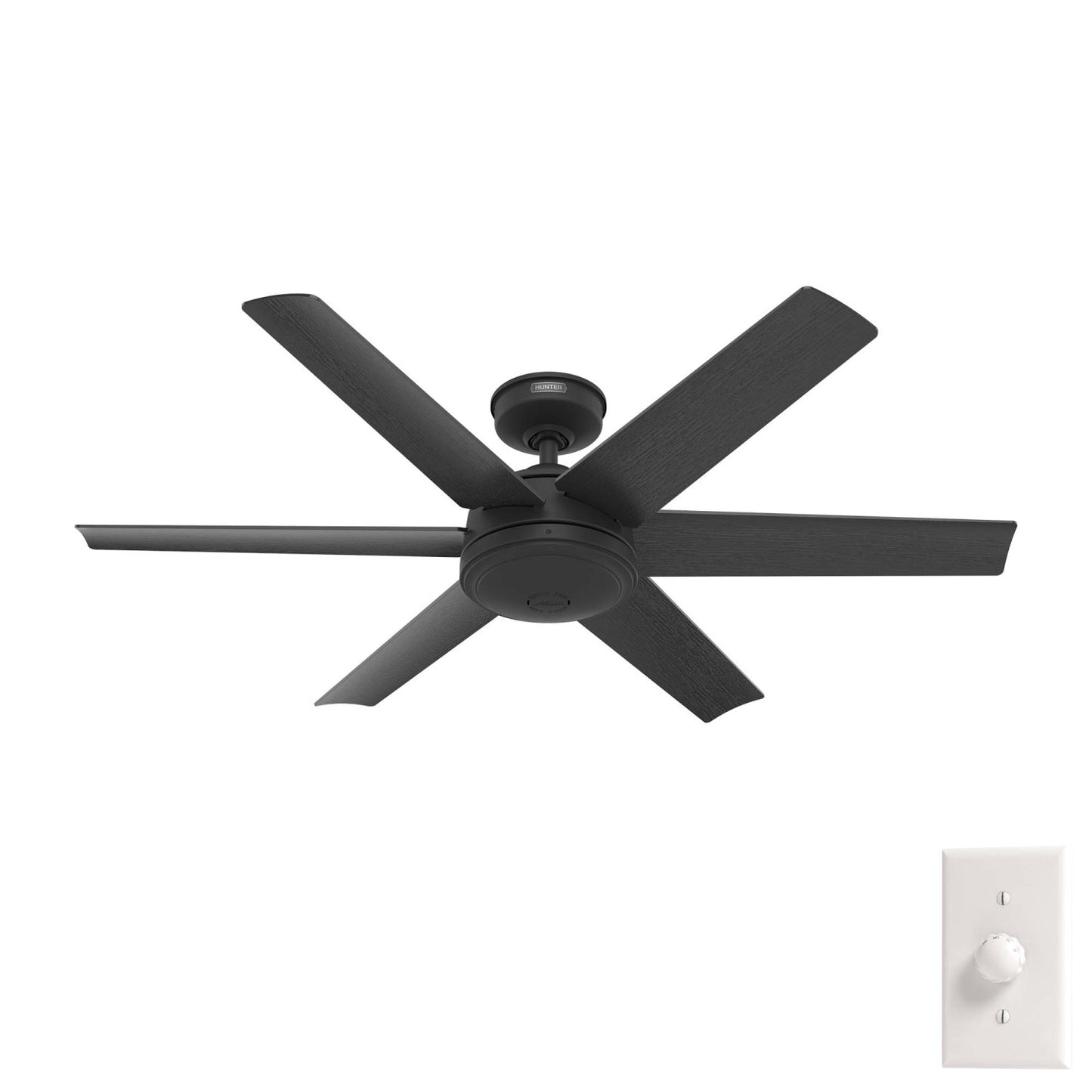 Jetty Exterior Ceiling Fan Matte Black 52 inches