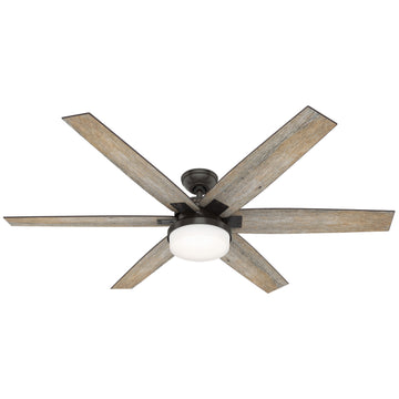 Kaplan Ceiling Fan with Light 64 Inches