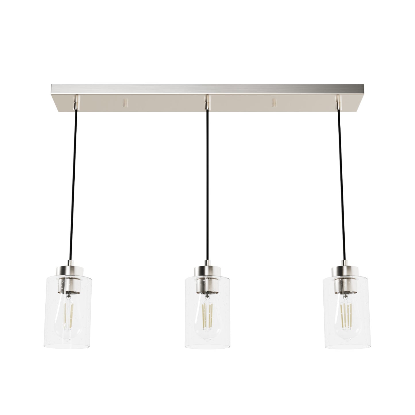  lighting hunter brushed nickel - seeded| 3