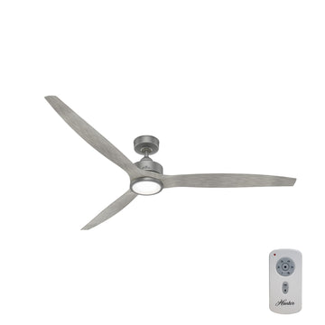 Park View Exterior Ceiling Fan with LED Light 72 inches