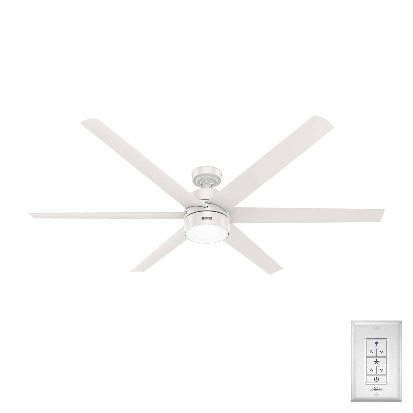 Solaria Exterior Ceiling Fan with LED Light 72 inches