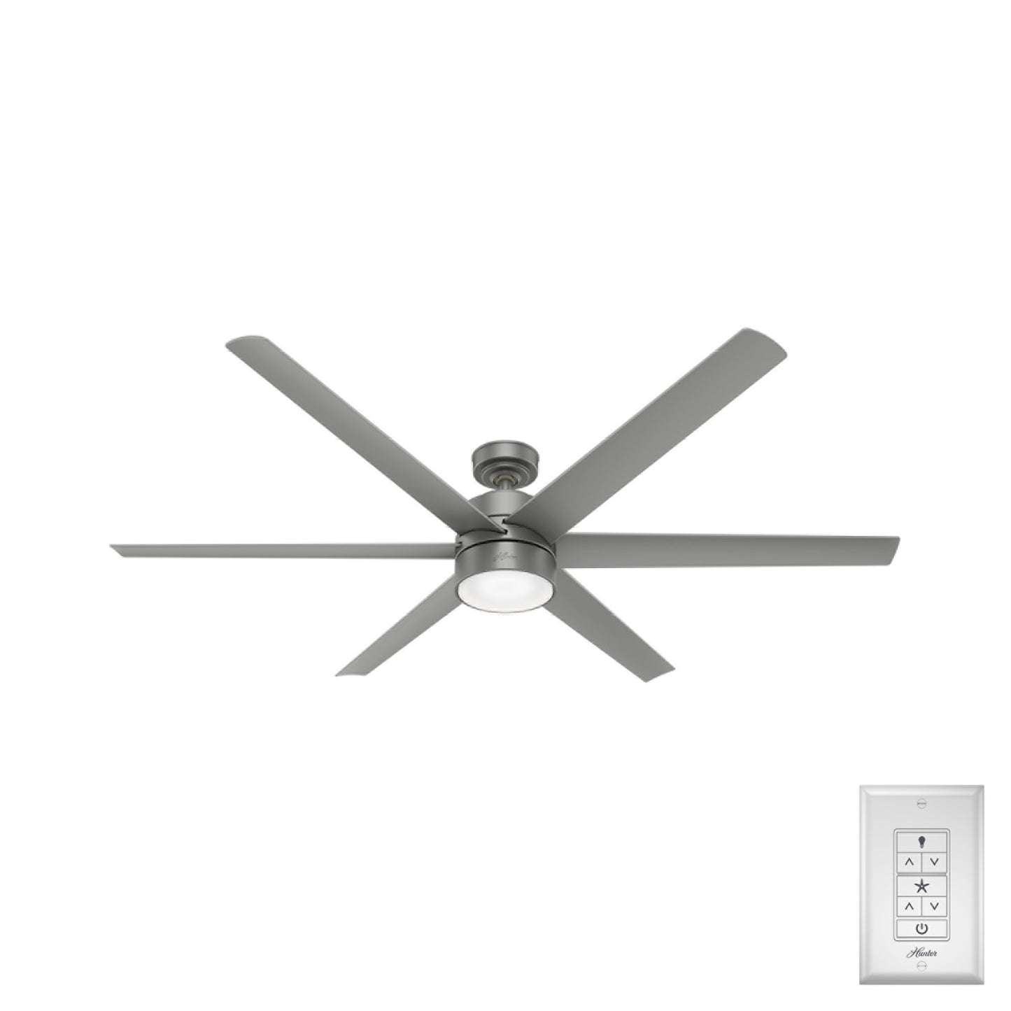 Solaria Exterior Ceiling Fan with LED Light 72 inches