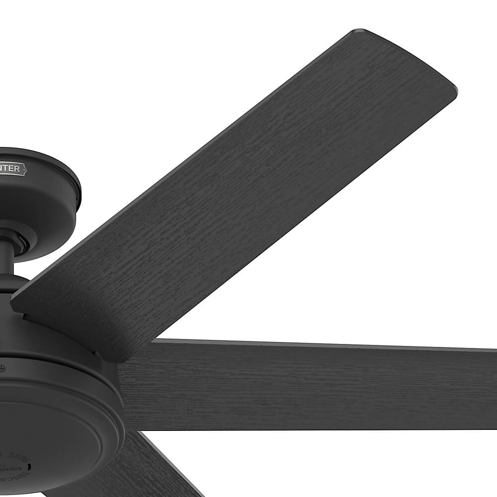 Jetty Exterior Ceiling Fan Matte Black 52 inches