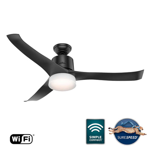 Symphony Ceiling Fan with Light and Wi-Fi 54 Inches